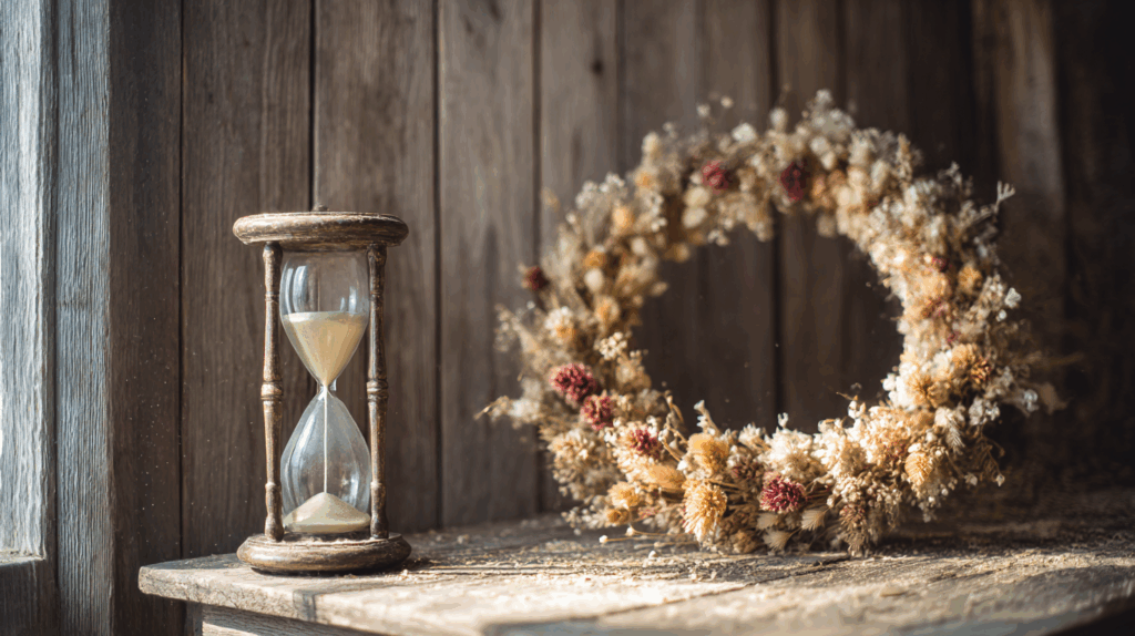 symbolik und geschichte trockenblumenkranz