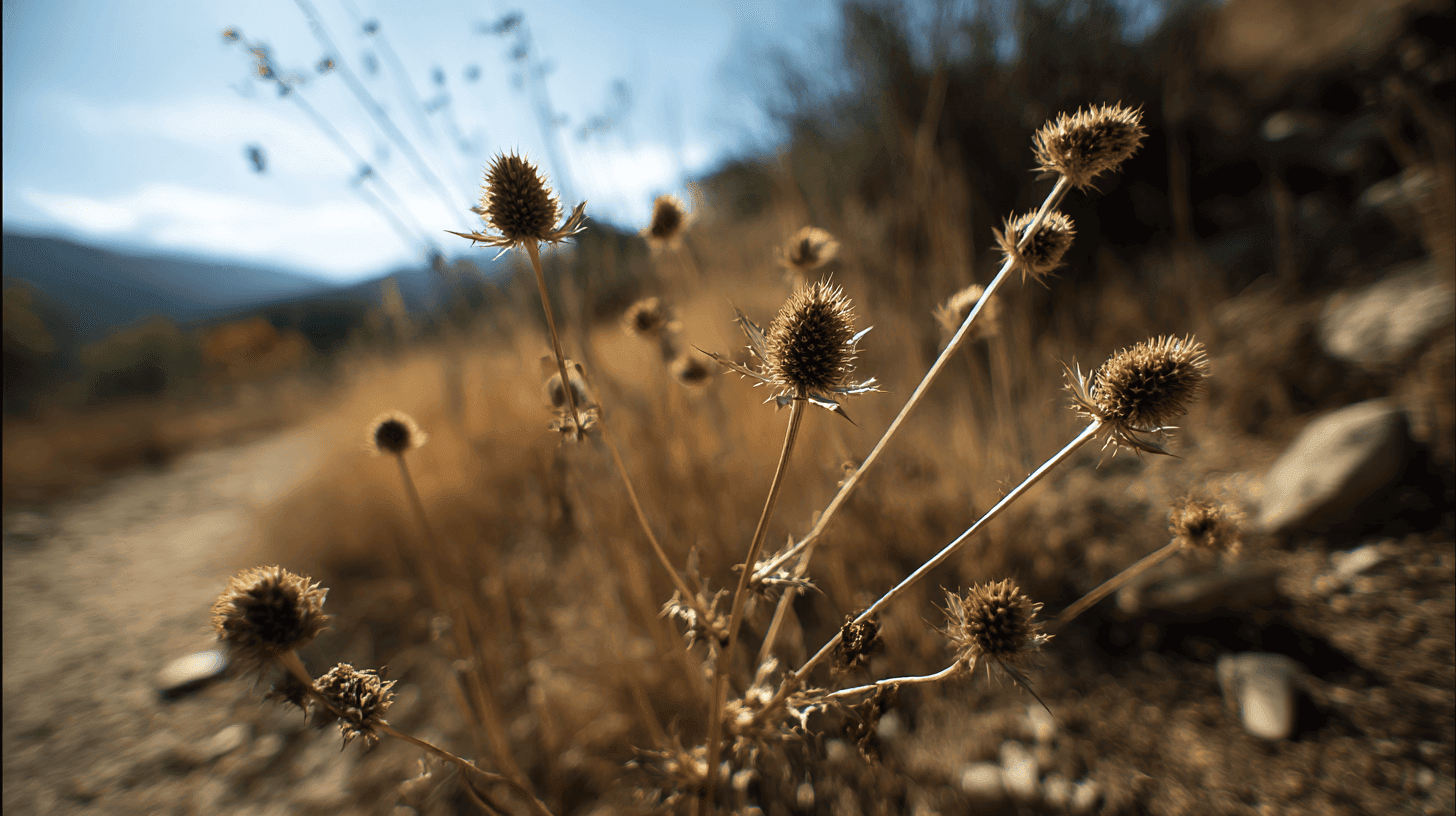 Disteln und Edeldisteln als Trockenblumen