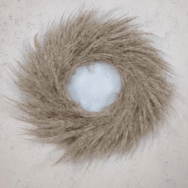 Großer Trockenblumenkranz - Pampas 33 cm