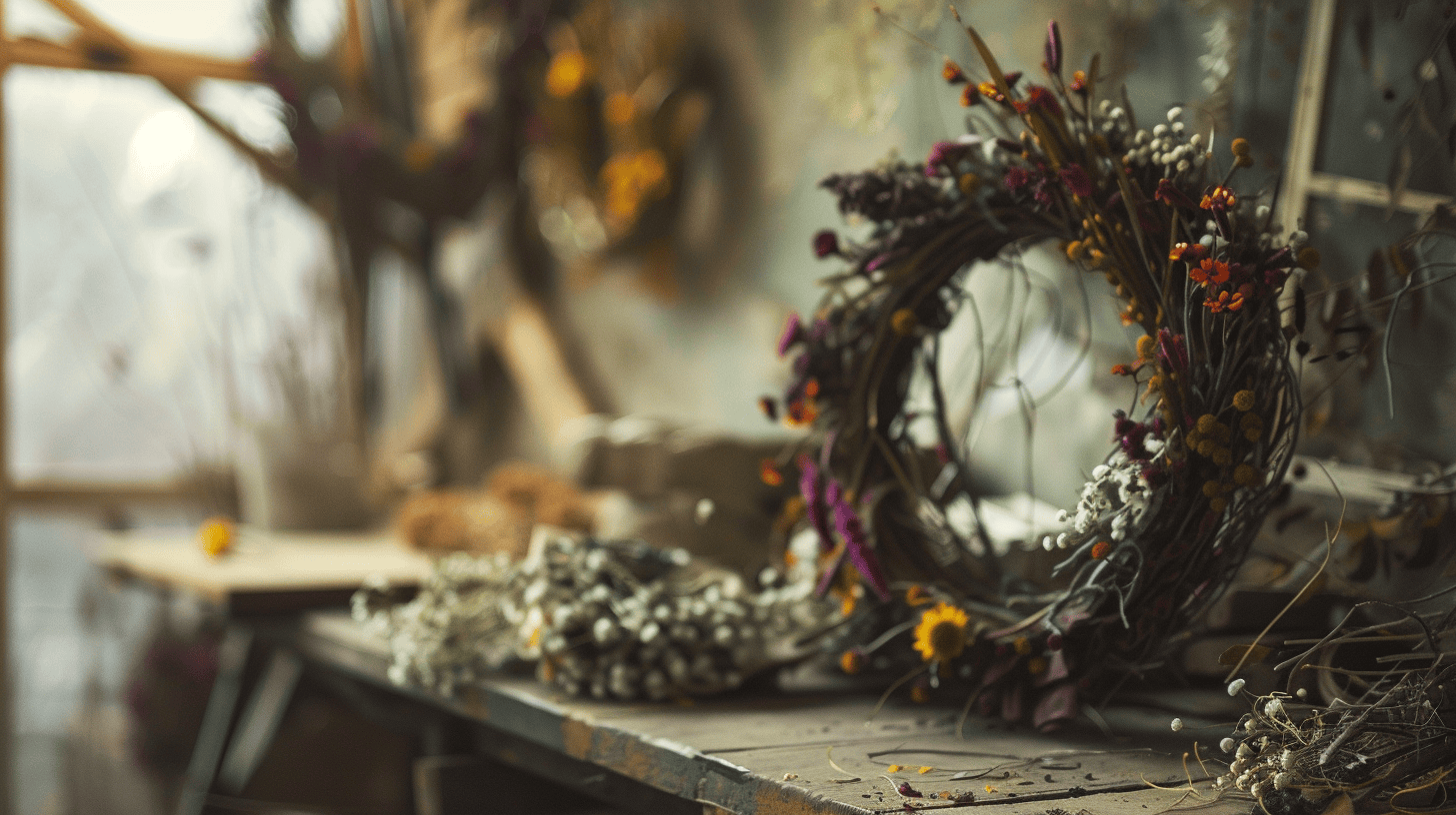 Nachhaltige Dekoration: Wie umweltfreundlich sind Trockenblumenkränze?