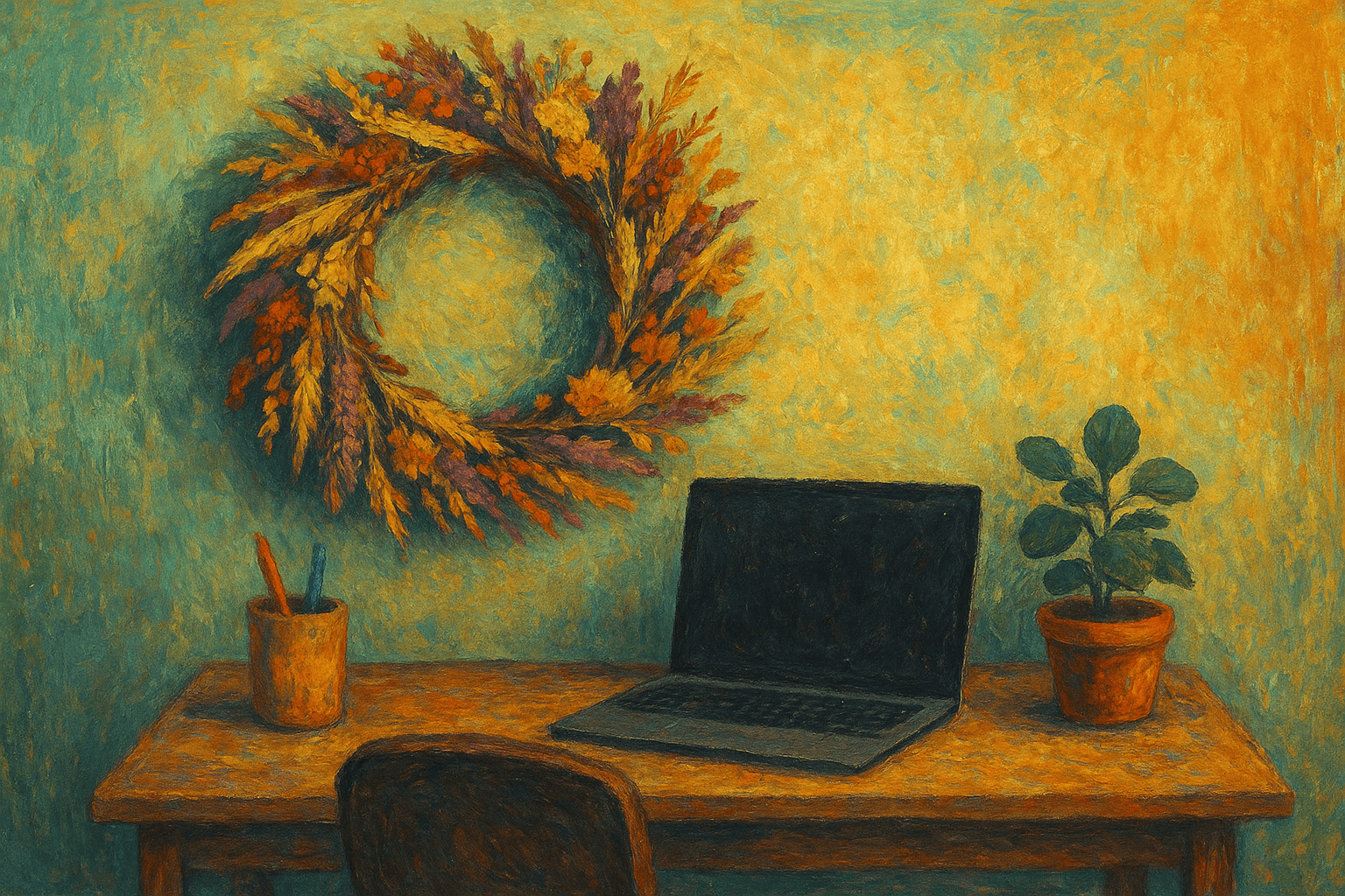 10 Tipps für Trockenblumenkränze im Home-Office