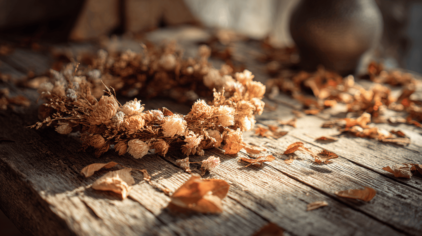 herbstkranz foto banner farbenkranz