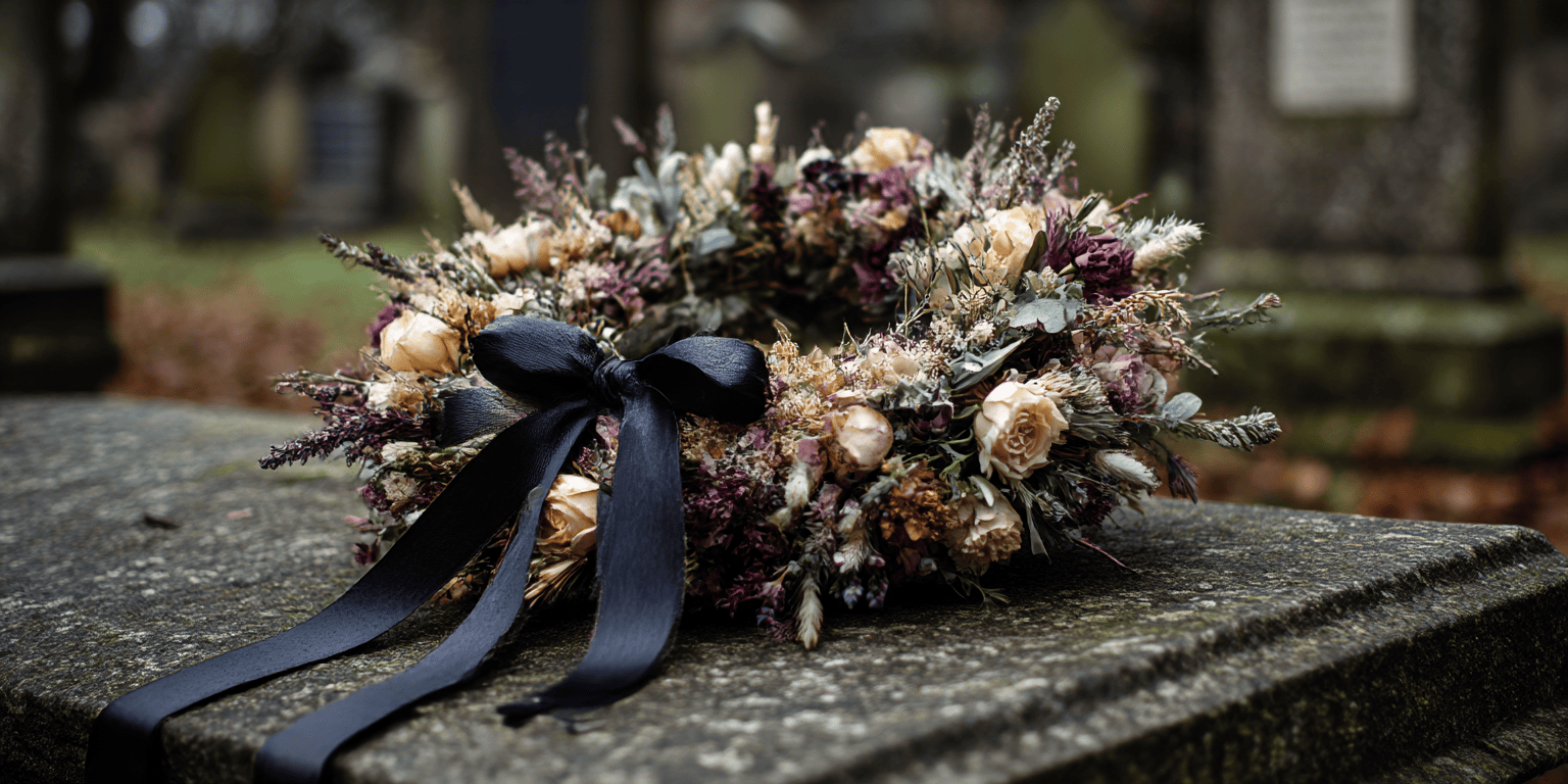 Trauerkranz aus Trockenblumen: Ein würdevolles Andenken