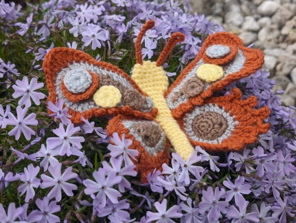Schmetterling häkeln - Häkelanleitung mit Bildern & Häkelschrift