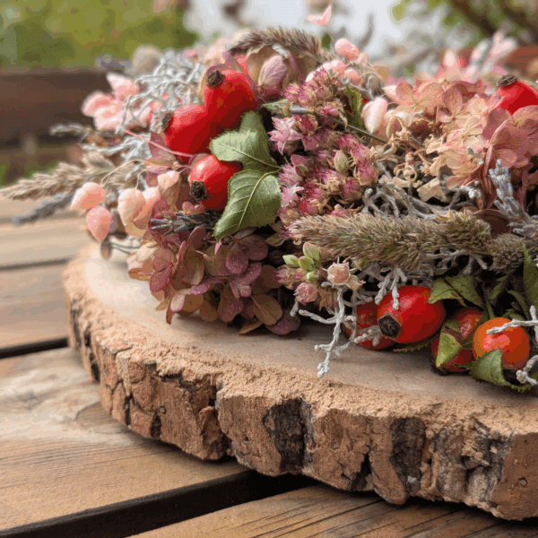 Trockenblumenkranz mit Lavendel & Rispenhortensie – natürlich. duftend. detailverliebt. – Bild 3