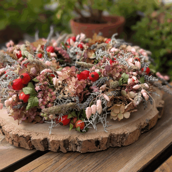 Trockenblumenkranz mit Lavendel & Rispenhortensie – natürlich. duftend. detailverliebt. – Bild 2
