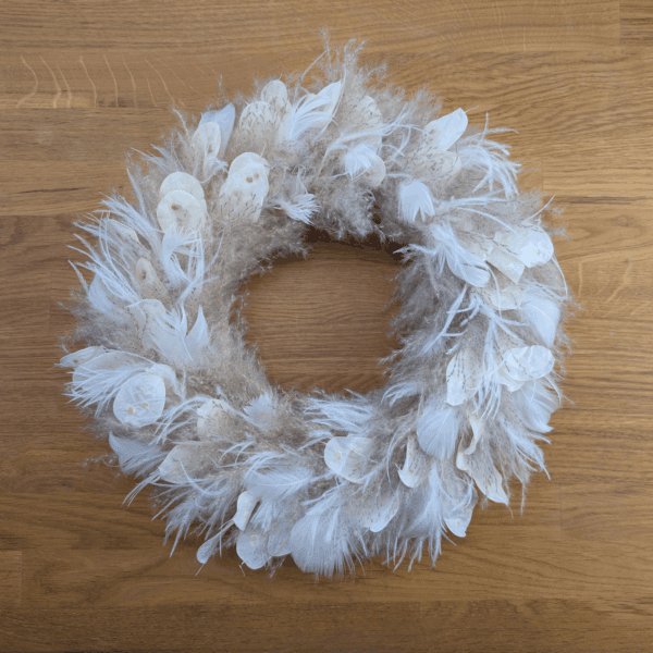Trockenblumenkranz mit Pampas & Lunaria | 33 cm