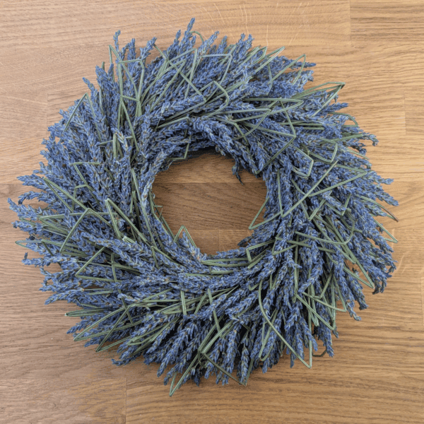 Lavendelkranz aus echten Blüten – 30 cm