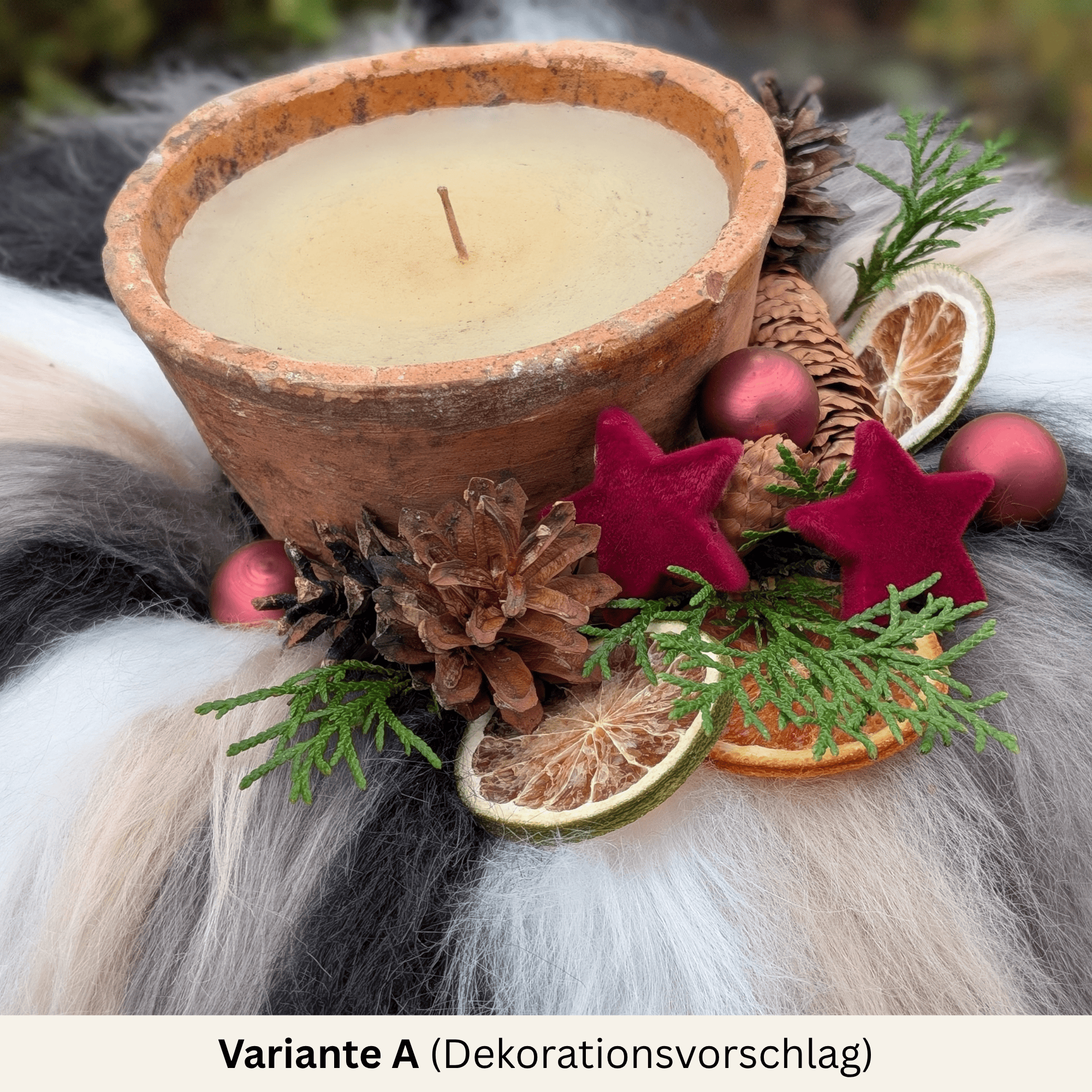 Fellkranz aus Kunstfell – modern, weich & mehrfarbig 32–40 cm – Bild 3