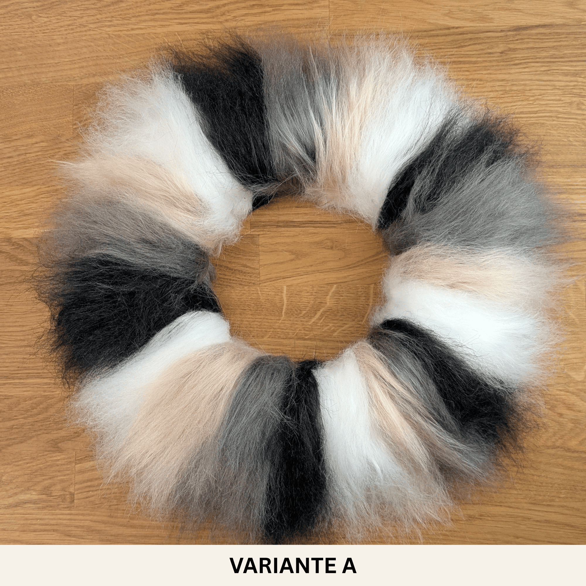 Fellkranz aus Kunstfell – modern, weich & mehrfarbig 32–40 cm – Bild 4