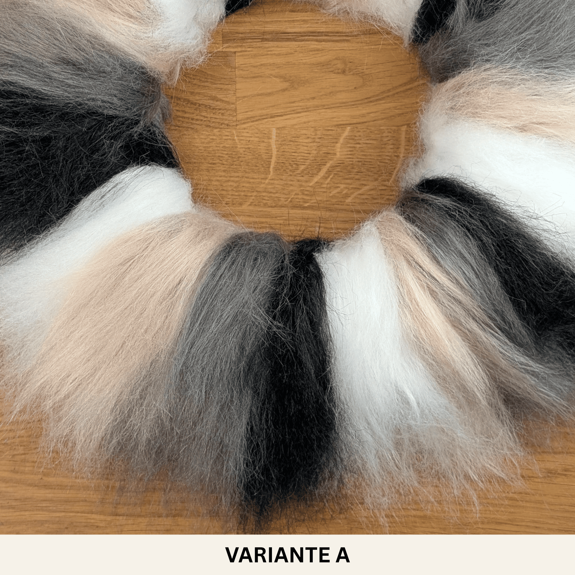 Fellkranz aus Kunstfell – modern, weich & mehrfarbig 32–40 cm – Bild 5