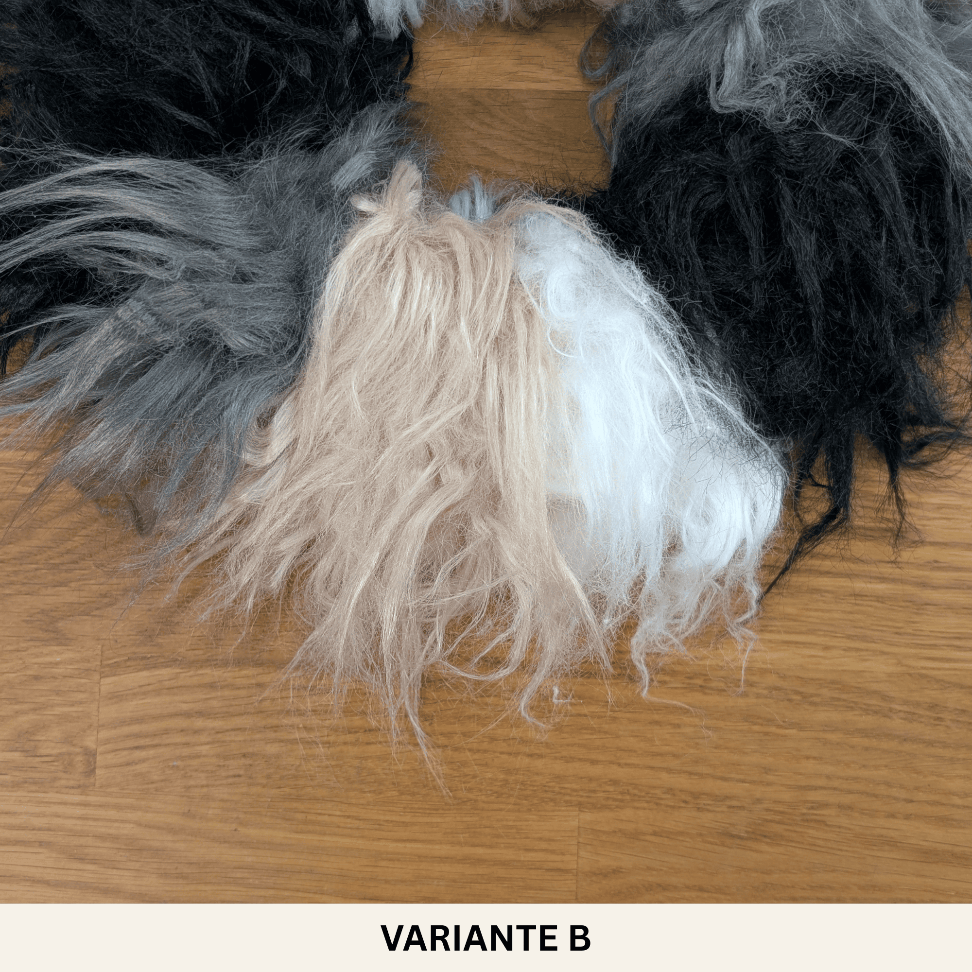 Fellkranz aus Kunstfell – modern, weich & mehrfarbig 32–40 cm – Bild 8