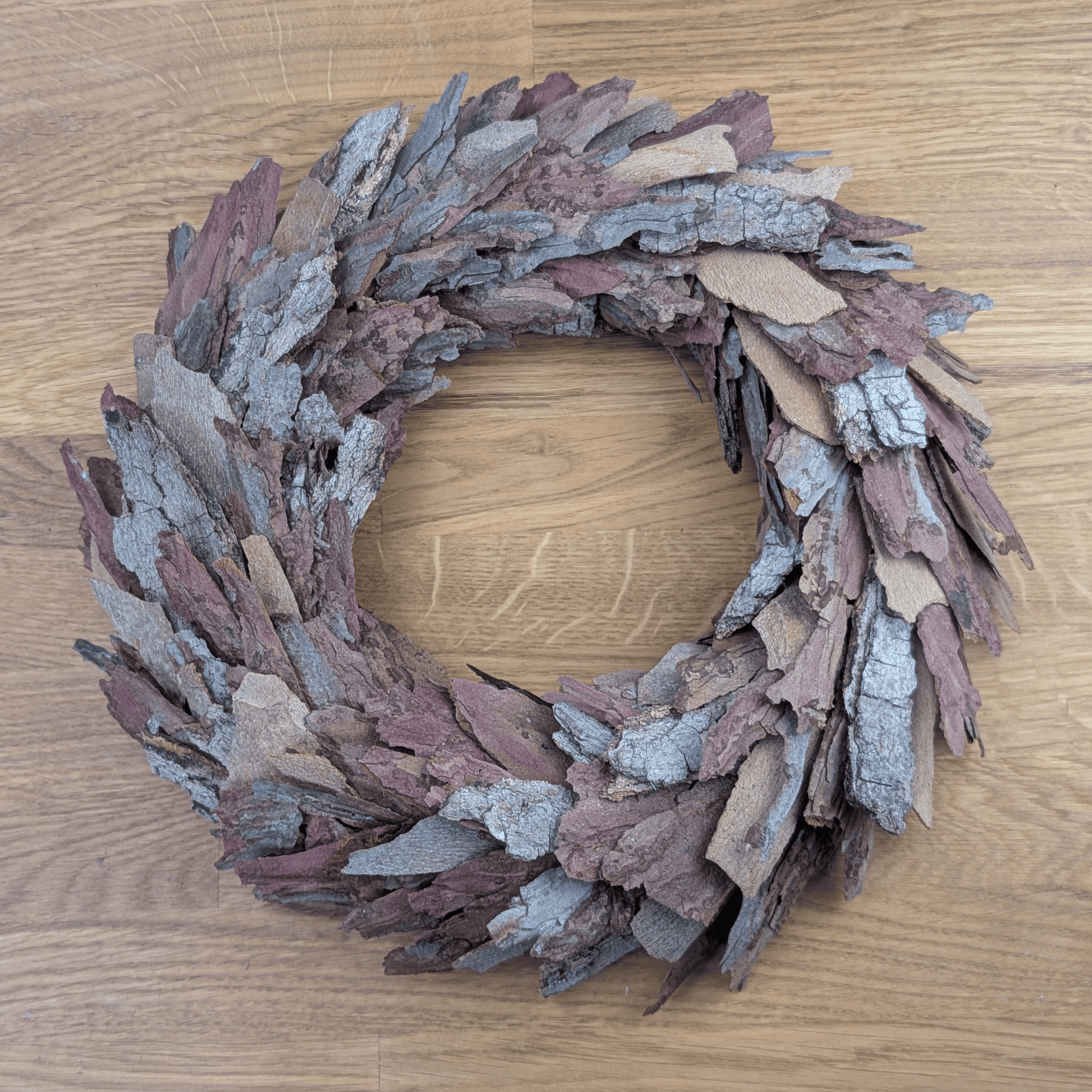 Kranz aus echter Baumrinde – handgeklebt & rustikal (30,5 cm)