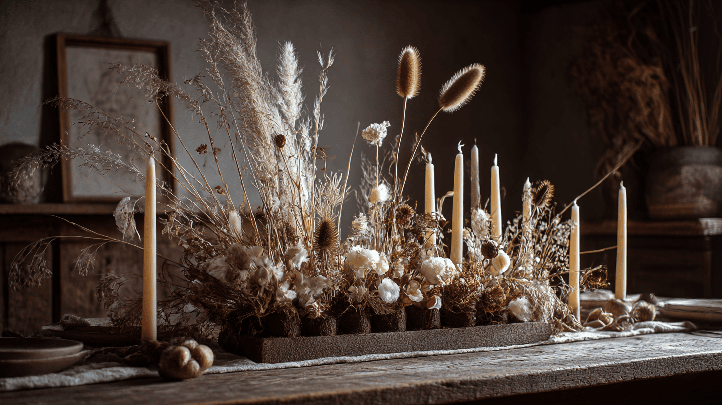 Cottagecore Advent: Romantische Gestecke mit Wiesenblumen