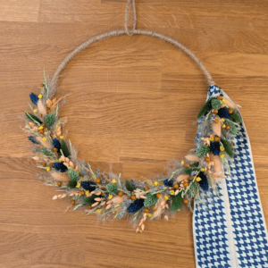 Trockenblumenkranz zart frühlingshaft 37cm