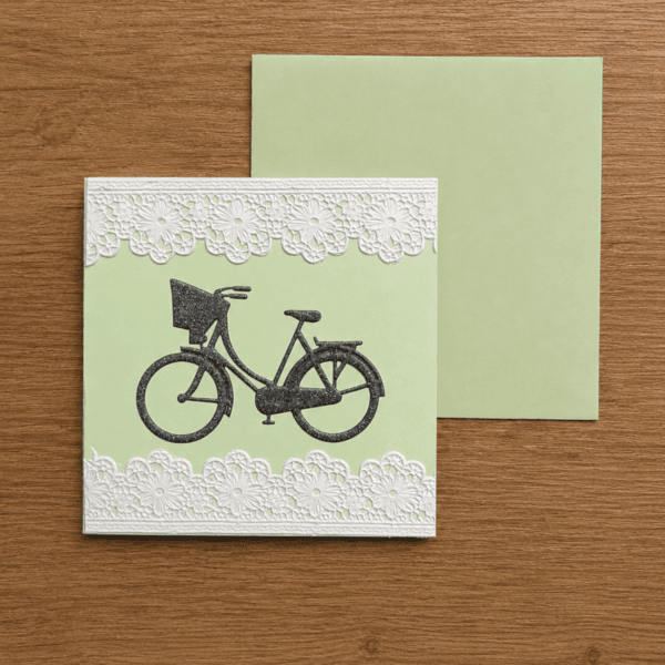 Grußkarte Neutral Fahrradmotiv