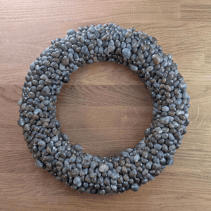 Handbeklebter Schneckenhaus-Kranz 31,5cm