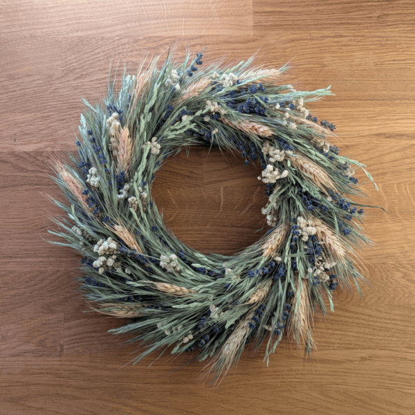 Trockenblumenkranz mit Lavendel 30 cm