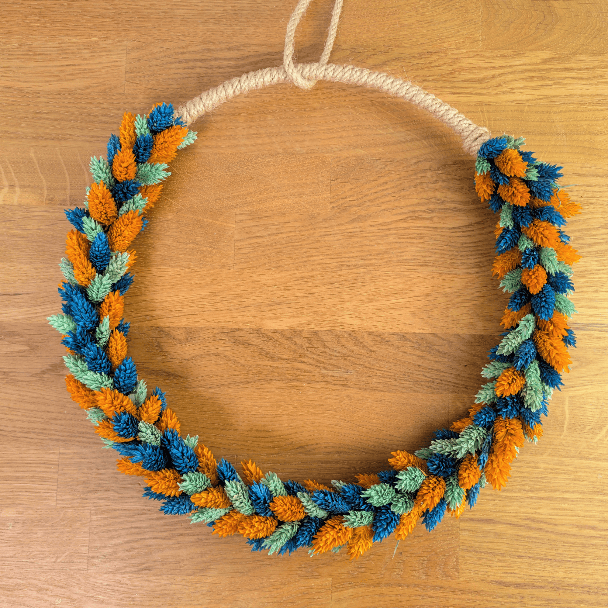 Trockenblumenkranz mit Phalaris in 3 Farben – 35 cm – Bild 6