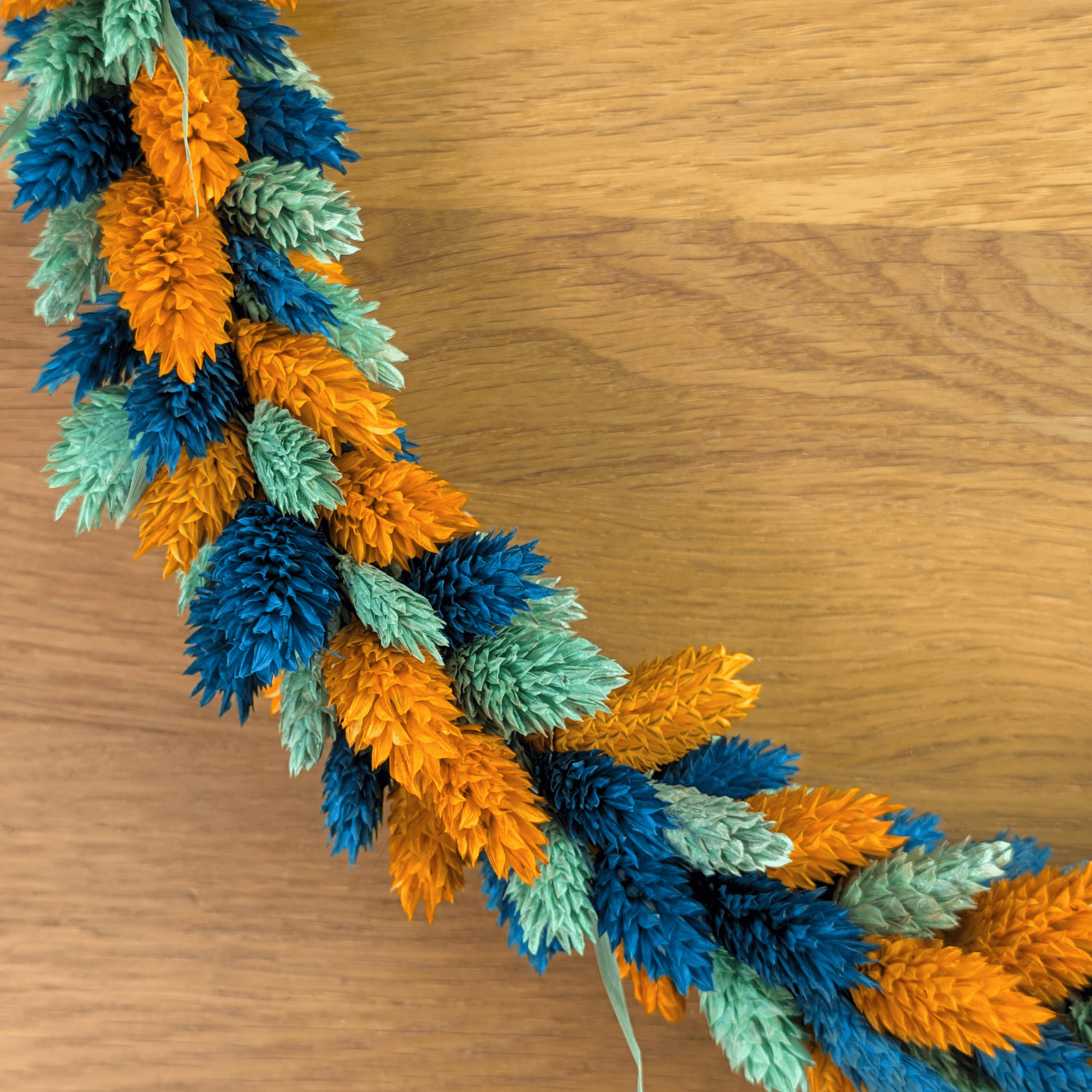 Trockenblumenkranz mit Phalaris in 3 Farben – 35 cm – Bild 4